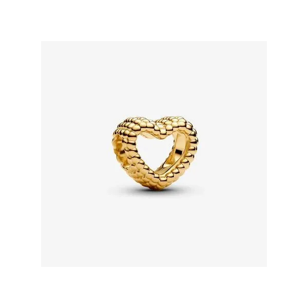 Pandora Beaded Open Heart Charm Tipton's Fine Jewelry Lawton, OK