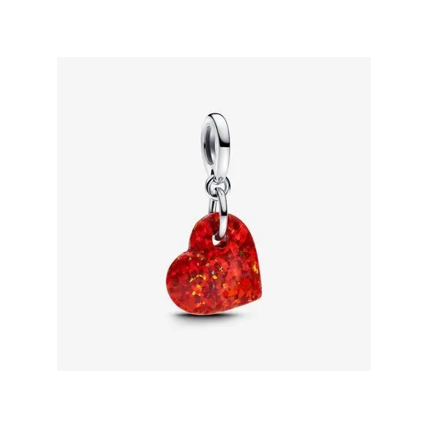 Opalescent Red Heart Dangle Charm Tipton's Fine Jewelry Lawton, OK
