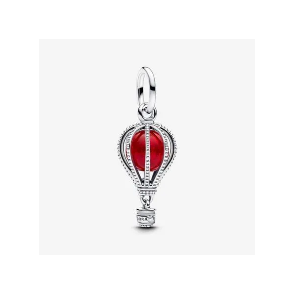 Pandora Sterling Silver Hot Air Balloon Murano Glass Dangle Charm Tipton's Fine Jewelry Lawton, OK