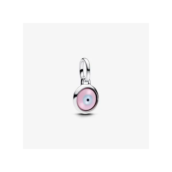Engravable Evil Eye Murano Glass Mini Dangle Charm Tipton's Fine Jewelry Lawton, OK