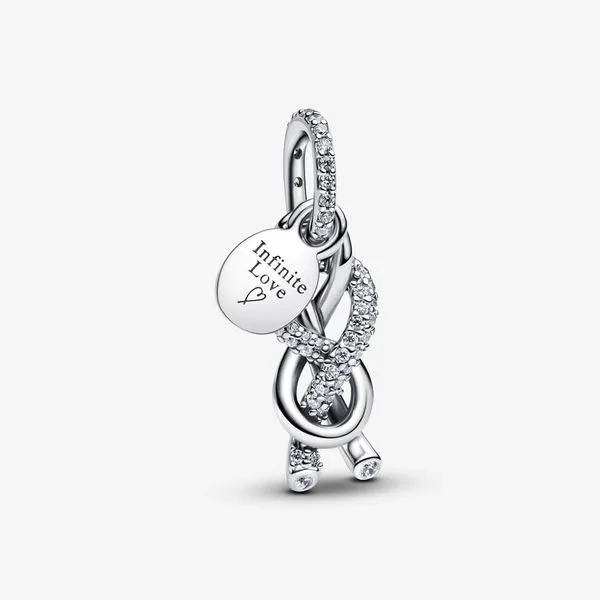 Pave Infinity Knot Dangle Charm Tipton's Fine Jewelry Lawton, OK