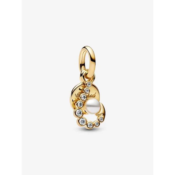 Gold Plated Pandora Hook Double Dangle Charm Tipton's Fine Jewelry Lawton, OK