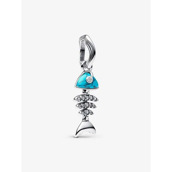 Sterling Silver Fishbone Dangle Charm Tipton's Fine Jewelry Lawton, OK