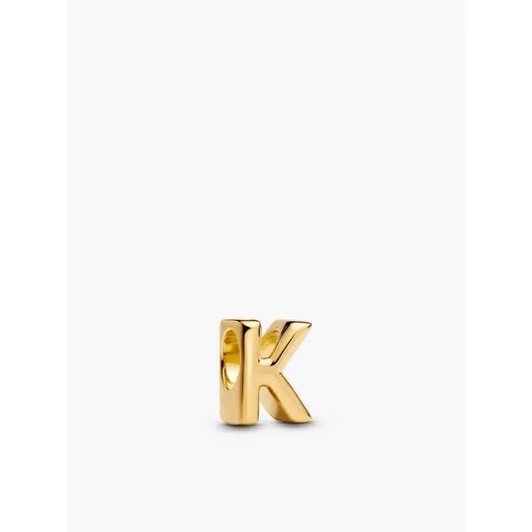 Gold Plated Letter K Pandora Charm Tipton's Fine Jewelry Lawton, OK