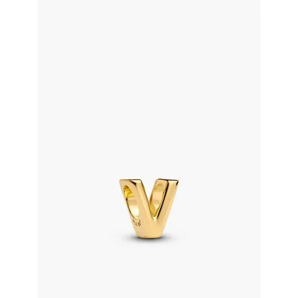 Gold Plated Letter V Charm Tipton's Fine Jewelry Lawton, OK