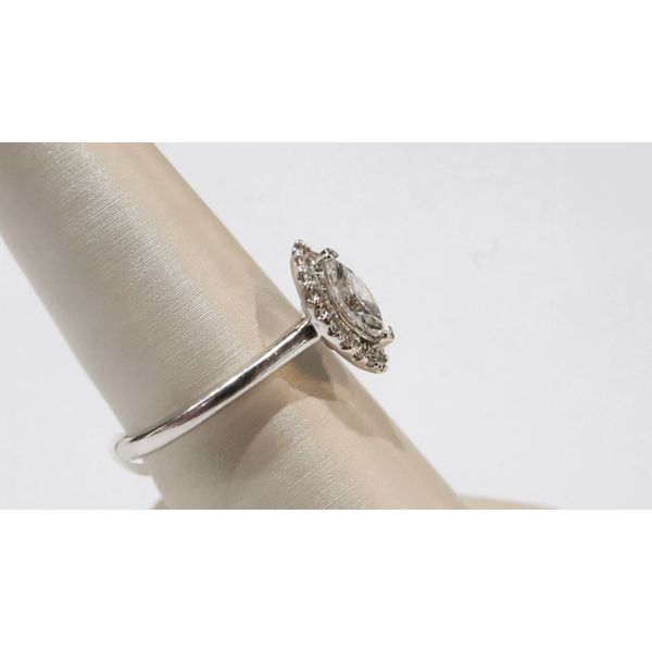 Marquise Halo Engagement Ring Image 2 Timmreck & McNicol Jewelers McMinnville, OR