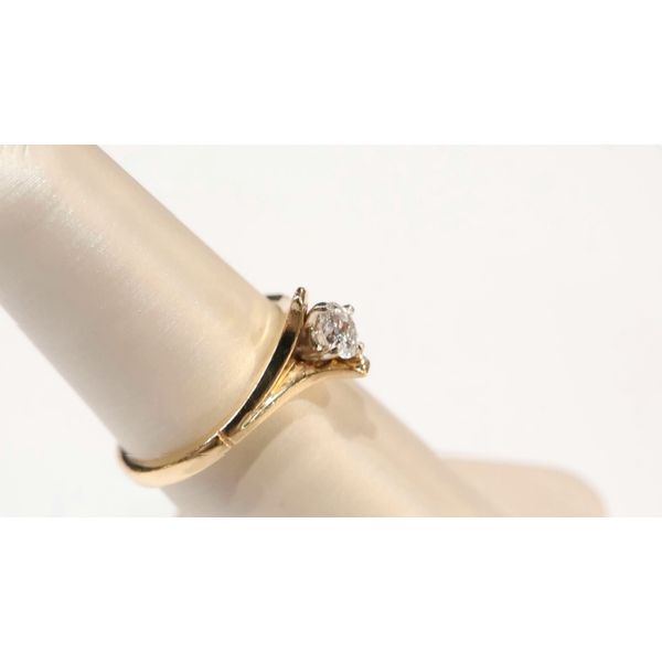 Flared Solitaire Engagement Ring Image 2 Timmreck & McNicol Jewelers McMinnville, OR