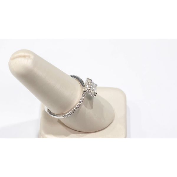 Square Halo Engagement Ring Image 2 Timmreck & McNicol Jewelers McMinnville, OR