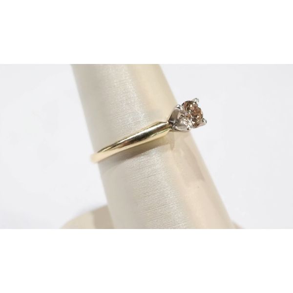 Champagne Solitaire Engagement Ring Image 2 Timmreck & McNicol Jewelers McMinnville, OR