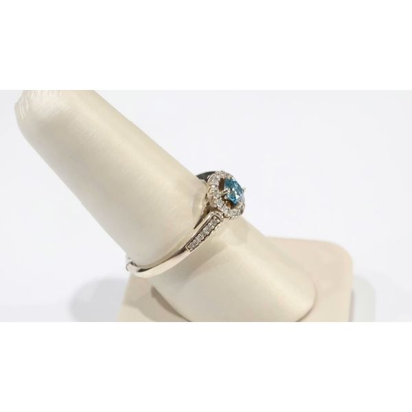 Blue Diamond Engagement Ring Image 2 Timmreck & McNicol Jewelers McMinnville, OR