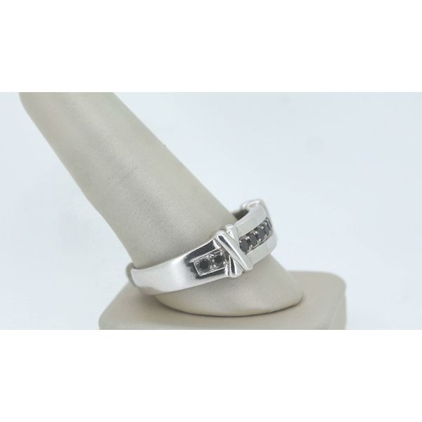 Black Diamond Wedding Band Image 2 Timmreck & McNicol Jewelers McMinnville, OR