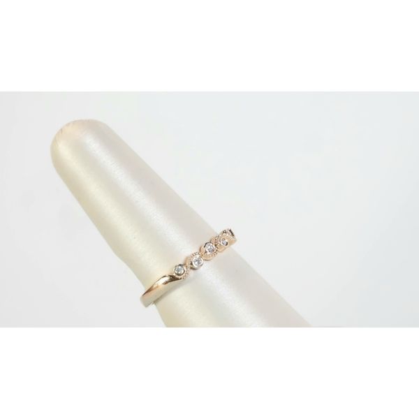 Wave Diamond Wedding Band Image 2 Timmreck & McNicol Jewelers McMinnville, OR