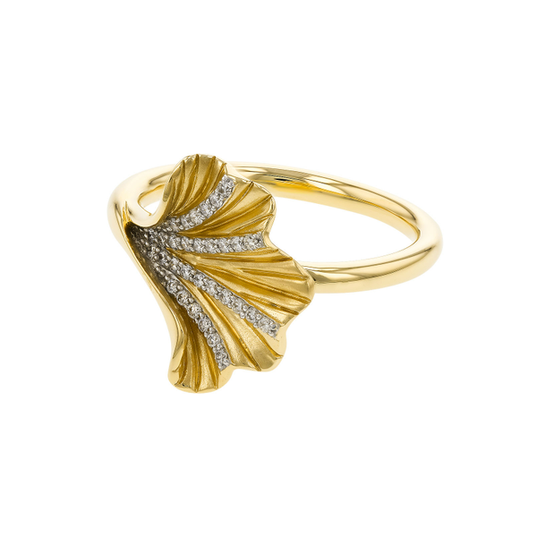 Ginkgo Leaf Ring  Image 2 Timmreck & McNicol Jewelers McMinnville, OR