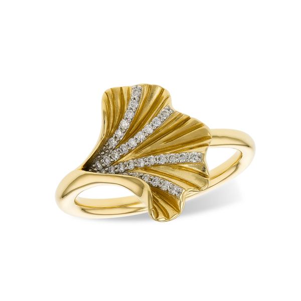 Ginkgo Leaf Ring  Timmreck & McNicol Jewelers McMinnville, OR