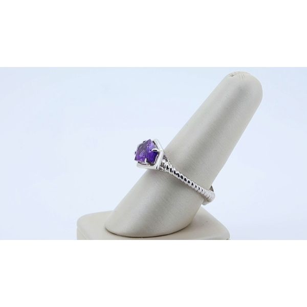 Geometric Amethyst Ring Image 3 Timmreck & McNicol Jewelers McMinnville, OR