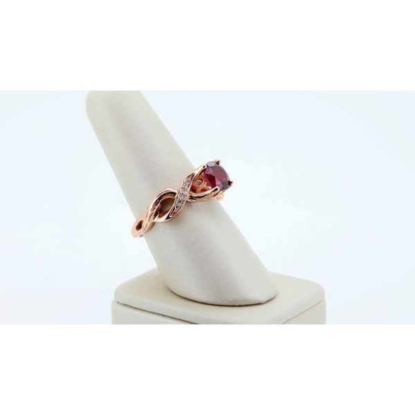 Garnet Bypass Ring Image 2 Timmreck & McNicol Jewelers McMinnville, OR