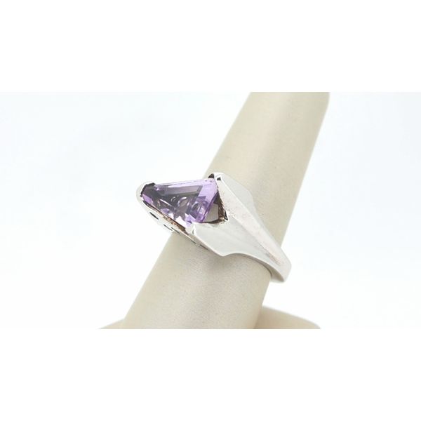 Rose de France & Sapphire Ring Image 2 Timmreck & McNicol Jewelers McMinnville, OR