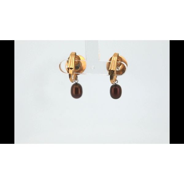 Estate Pearl Drop Earrings Image 2 Timmreck & McNicol Jewelers McMinnville, OR