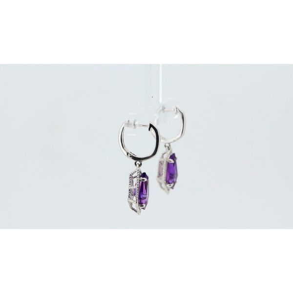 Amethyst Dangle Earrings Image 2 Timmreck & McNicol Jewelers McMinnville, OR