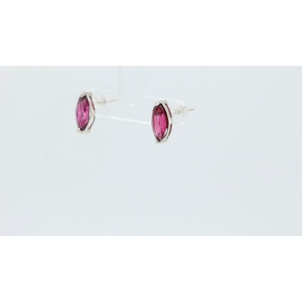 Marquise Garnet Earrings Image 2 Timmreck & McNicol Jewelers McMinnville, OR