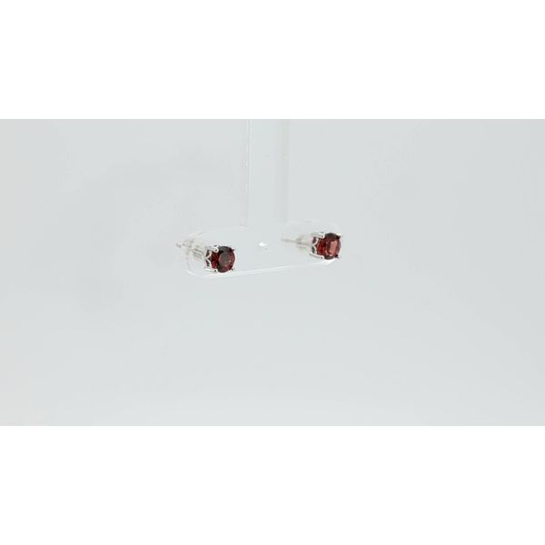 Garnet Studs Image 2 Timmreck & McNicol Jewelers McMinnville, OR
