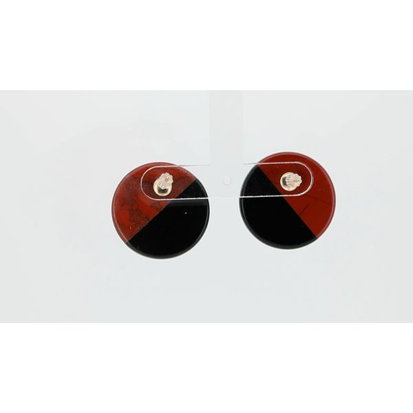 Jasper & Onyx Estate Studs Image 3 Timmreck & McNicol Jewelers McMinnville, OR
