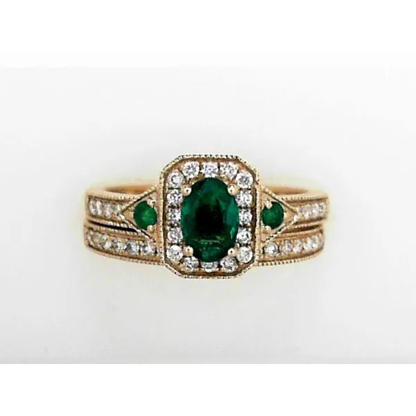 Colored Stone Wedding Set Timmreck & McNicol Jewelers McMinnville, OR