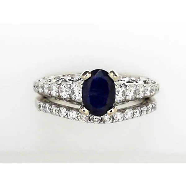 Colored Stone Wedding Set Timmreck & McNicol Jewelers McMinnville, OR
