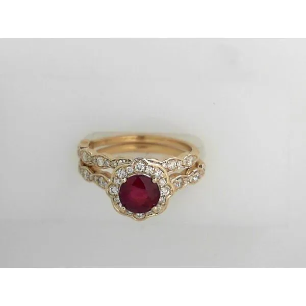 Colored Stone Wedding Set Timmreck & McNicol Jewelers McMinnville, OR