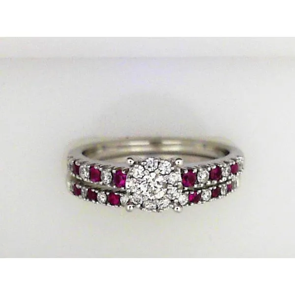 Colored Stone Wedding Set Timmreck & McNicol Jewelers McMinnville, OR