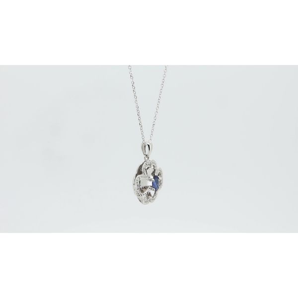 Blue Sapphire Reflection Necklace Image 2 Timmreck & McNicol Jewelers McMinnville, OR