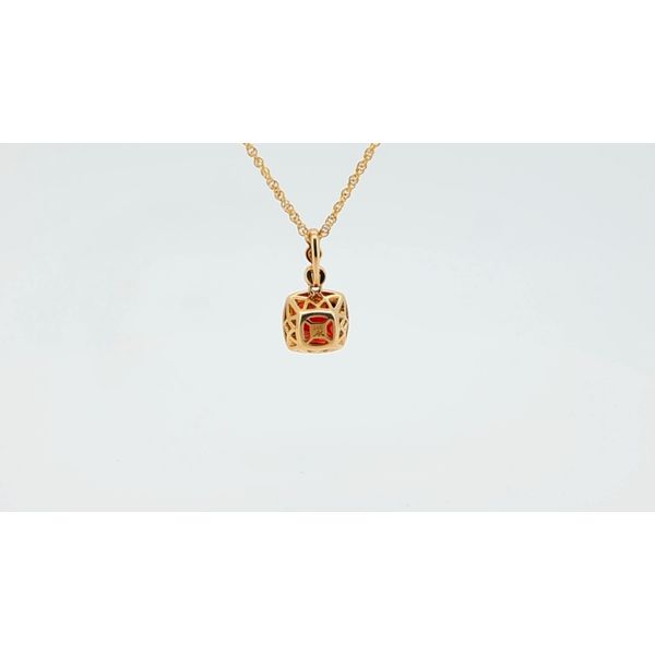 Bezel Garnet Necklace  Image 3 Timmreck & McNicol Jewelers McMinnville, OR