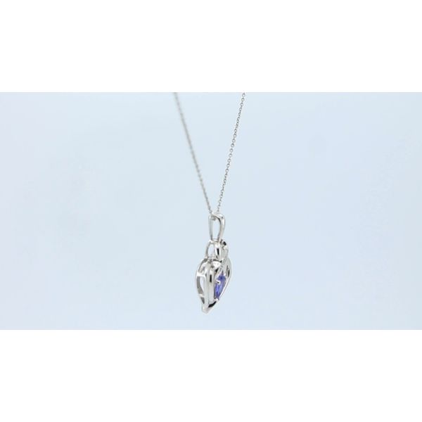 Tanzanite Heart Necklace Image 2 Timmreck & McNicol Jewelers McMinnville, OR