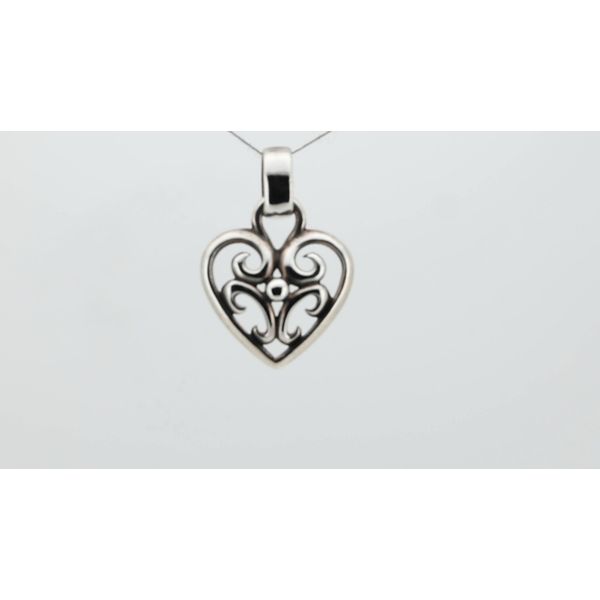 Estate Filigree Heart Pendant Timmreck & McNicol Jewelers McMinnville, OR