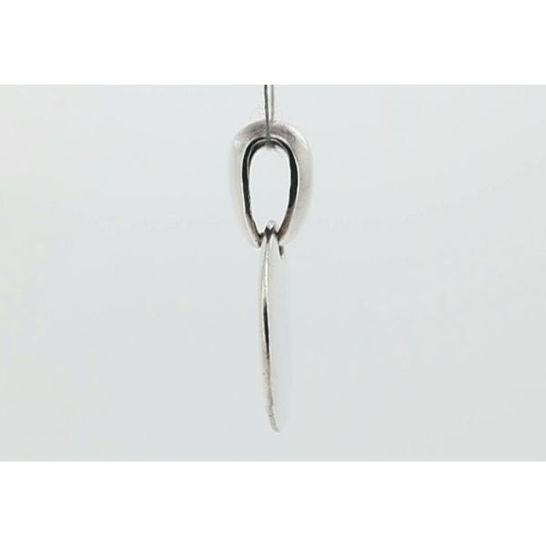 Estate Silver Disc Pendant Image 2 Timmreck & McNicol Jewelers McMinnville, OR