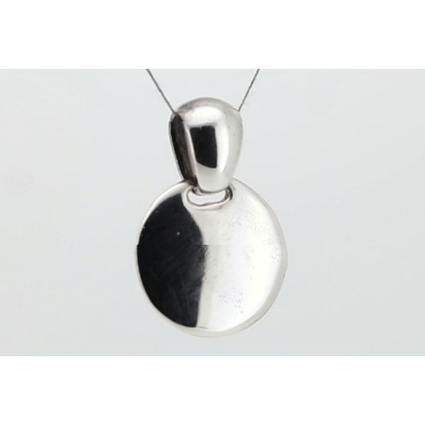Estate Silver Disc Pendant Image 3 Timmreck & McNicol Jewelers McMinnville, OR