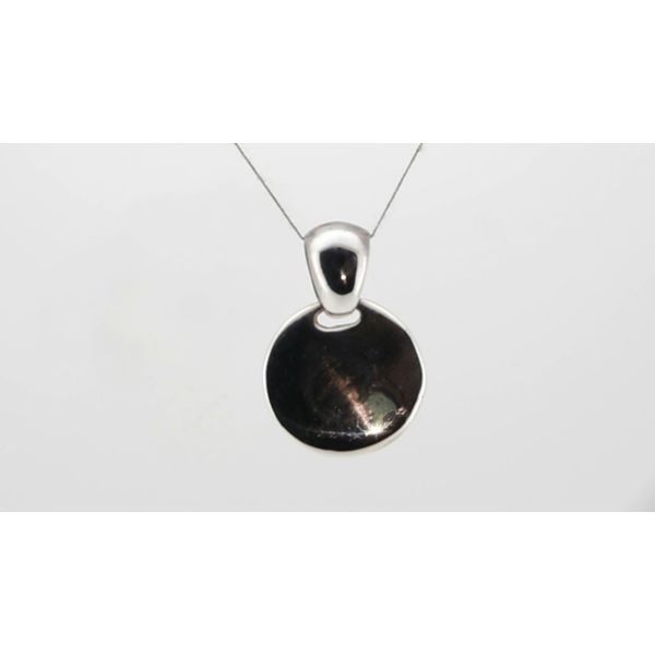 Estate Silver Disc Pendant Timmreck & McNicol Jewelers McMinnville, OR