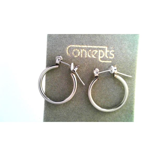 Contemporary Metal Earrings Timmreck & McNicol Jewelers McMinnville, OR
