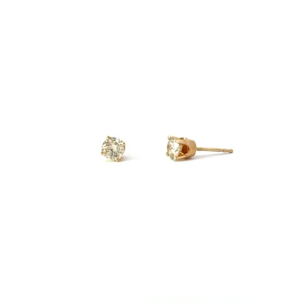14K Yellow Gold Diamond Stud Earring TNT Jewelers Easton, MD