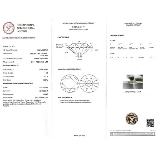 14K White Gold Lab Grown Round Diamond Solitaire Ring Image 2 Tom Cook Jeweler, Inc. Daytona Beach, FL