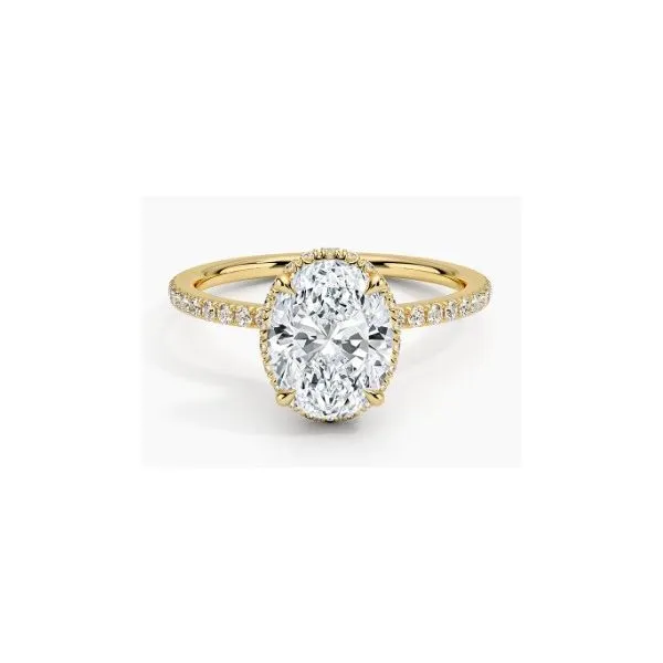 14K Yellow Gold Lab Grown Oval Diamond Engagement Ring Tom Cook Jeweler, Inc. Daytona Beach, FL