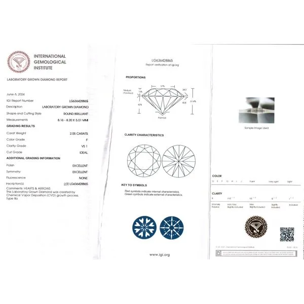 14K Yellow Gold Lab Grown Round Brilliant Cut Diamond Ring Image 2 Tom Cook Jeweler, Inc. Daytona Beach, FL