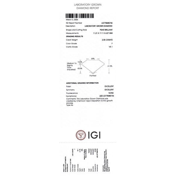 Engagement Ring - Lab Grown Image 2 Tom Cook Jeweler, Inc. Daytona Beach, FL