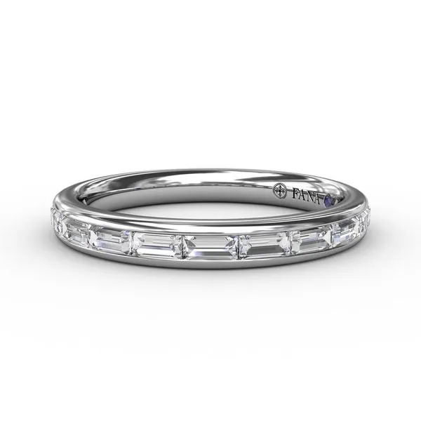 14K White Gold Diamond Baguette Wedding Band Tom Cook Jeweler, Inc. Daytona Beach, FL