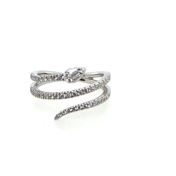 14K White Gold Diamond Snake Fashion Ring Tom Cook Jeweler, Inc. Daytona Beach, FL
