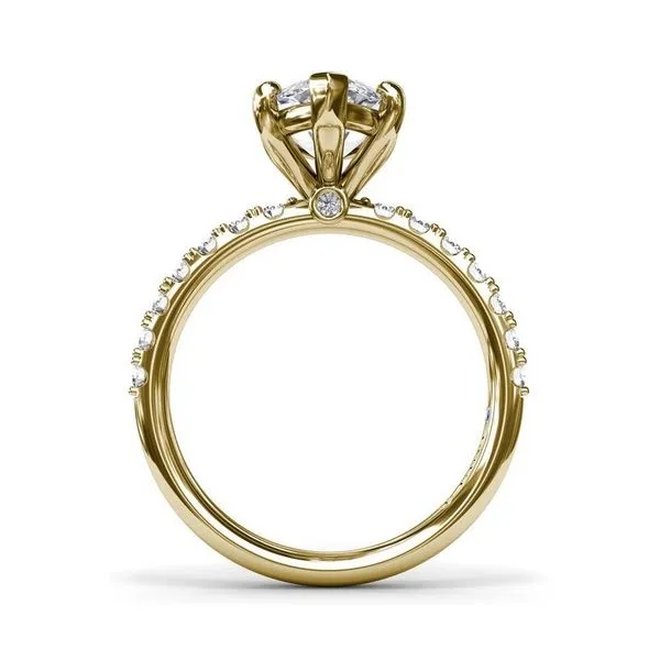 14K Yellow Gold Diamond Semi-Mount Ring Image 2 Tom Cook Jeweler, Inc. Daytona Beach, FL
