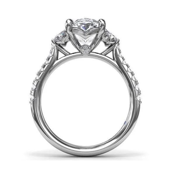 14K White Gold Diamond Semi-Mount Ring Image 2 Tom Cook Jeweler, Inc. Daytona Beach, FL