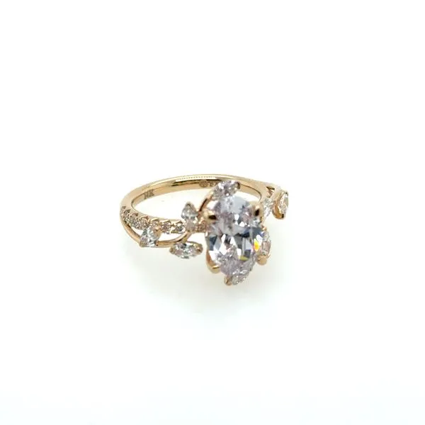 14K Yellow Gold Diamond Semi-Mount Ring Tom Cook Jeweler, Inc. Daytona Beach, FL