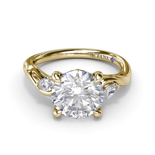 14K Yellow Gold Diamond Semi-Mount Ring Tom Cook Jeweler, Inc. Daytona Beach, FL