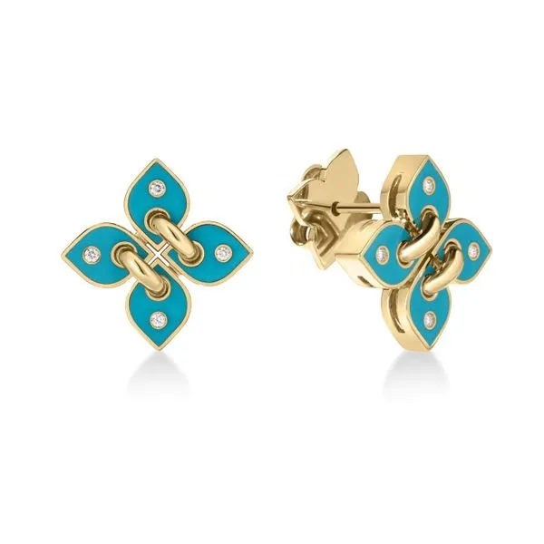 18K Yellow Gold Diamond Earrings Tom Cook Jeweler, Inc. Daytona Beach, FL